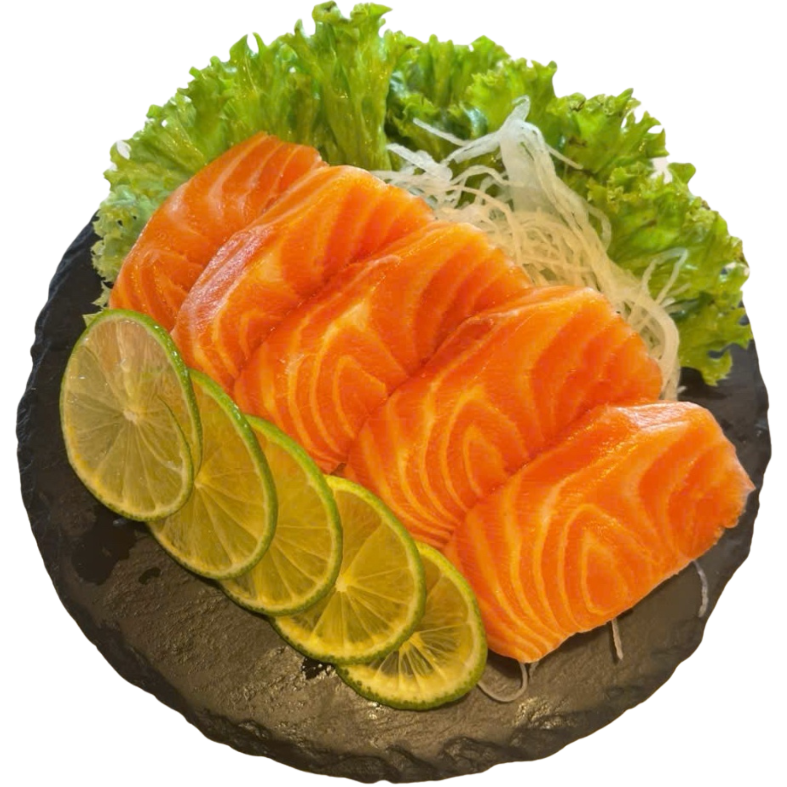 Frisches Lachs-Sashimi